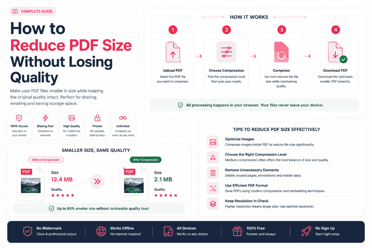 How to Reduce PDF Size Without Losing Quality: The Technical Guide